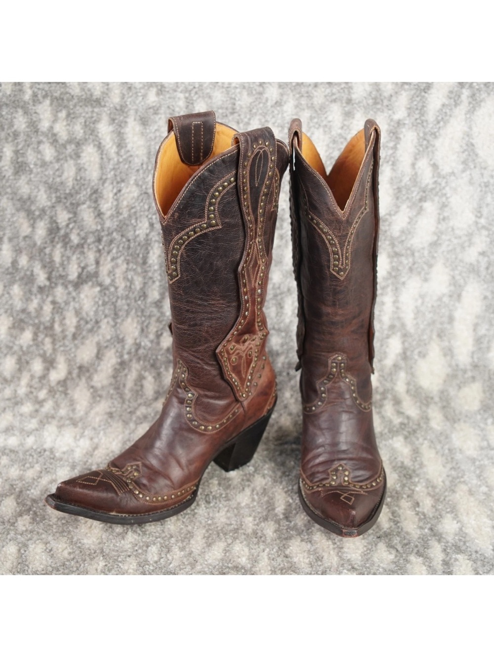 Boot Star Co. by Old Gringo Cowgirl Leather Western Boots W/Studed Womens 6.5 B - Picture 4 of 14